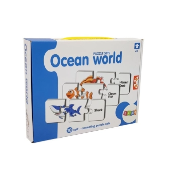 Puzzle Edukacyjne Układanka Świat Oceanów 10 Połączeń