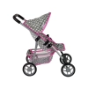 Wózek Dla Lalek Spacerówka Różowy Gwiazdki