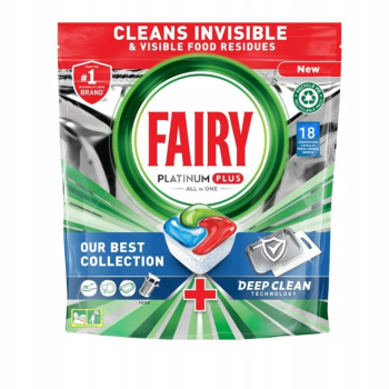 Fairy Platinum Plus Kapsułki do Zmywarki 18 szt.
