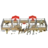 Zestaw Do Złożenia DIY Ranczo Farma Konie Jeźdzcy Jazda Konna