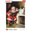 Puzzle - 1000 XMAS - Coca-Cola: Mikołaj przy kominku - Trefl 10922