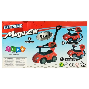 Jeździk z Pchaczem Mega Car 3w1 Niebieski