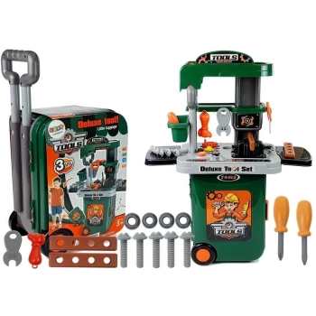 Zestaw Narzędzi w Walizce Na Kółkach Warsztat Piła Śrubokręt