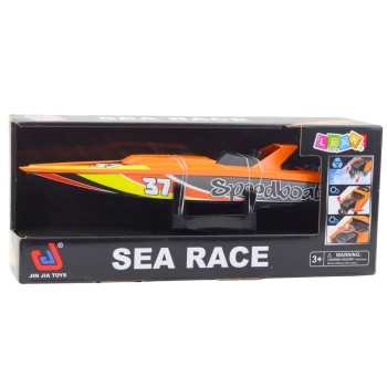 Łódź Motorówka Nakręcany Mechanizm Do Wody Pomarańczowa