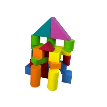 Klocki Piankowe Konstrukcyjne 41 Elementów Dla Dzieci