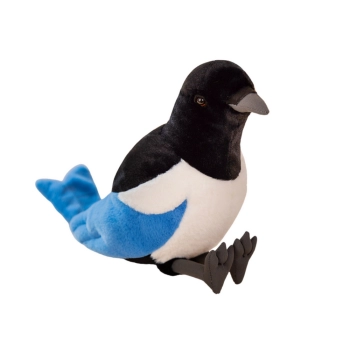 Maskotka Pluszowa Sroka Zwyczajna Niebieska 30cm