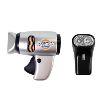 Zestaw Salon Fryzjerski Dziecięcy Barber Suszarka Maszynka Akcesoria Srebrny