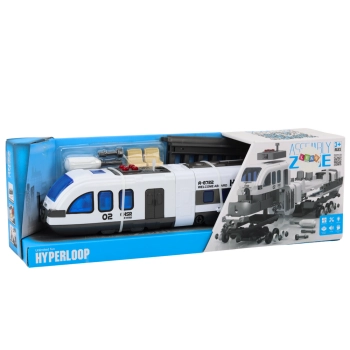 Pociąg Pasażerski Tory Do Skręcania Majsterkowania DIY Dźwięki Światła