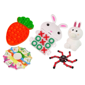 Zestaw Zabawek Wielkanocnych Fidget Toys Antystresowe 24 Elementów