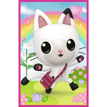 Puzzle - 3x50 - Poznajcie Gabby i kotki - Koci Domek Gabi - Trefl 34876