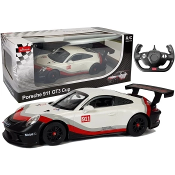 Auto R/C Porsche 911 GT3 CUP Rastar 1:14 Białe na pilota