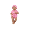 Lalka Bobas w Różowym Ubranku Czapeczka Smoczek Kołderka