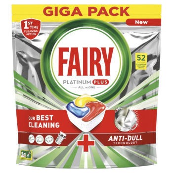 Fairy Platinum Plus Anti-Dual Lemon 52 szt.