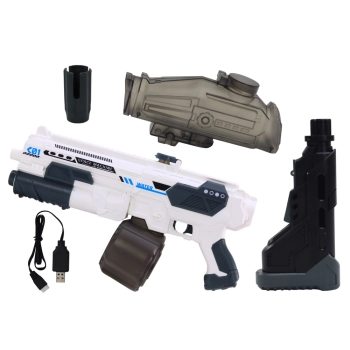 Pistolet Karabin Wodny Biały Na Wodę Automat M416 Akumulatorowy