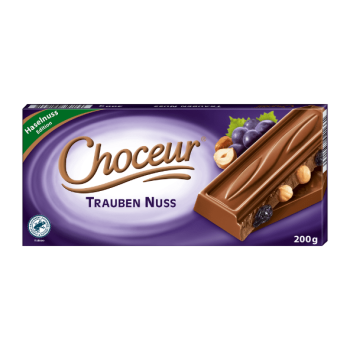 Choceur Trauben Nuss - Czekolada z Rodzynkami i Orzechami 200g