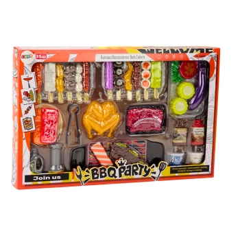 Zestaw Do Grilla Warzywa Figurki Grill BBQ Party 37 ele.