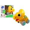 Dinozaur Na Kółkach Żółty Triceratops Figurka