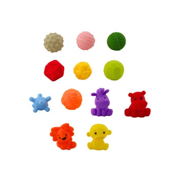 Miękkie Klocki Edukacyjne Do Kąpieli 20 Elementów Zwierzęta Kształty