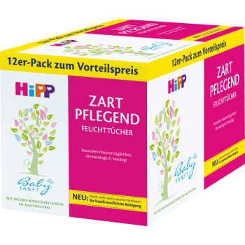 Hipp Zart Pflegend Chusteczki Nawilżone 672 szt.