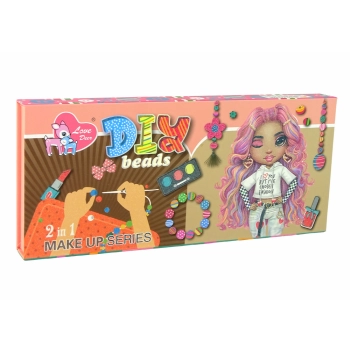 Zestaw Do Robienia Makijażu Biżuterii DIY 2w1 100 El.