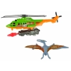 Zestaw Zielony Helikopter Transport Dinozaura Dino Park