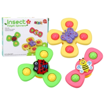 Zabawka Sensoryczna Spinnery Pszczółka Biedronka Motylek Przyssawki