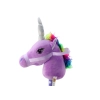 Pluszowa Głowa Jednorożca Na Kiju Hobby Horse Jednorożec Fioletowy Dźwięki
