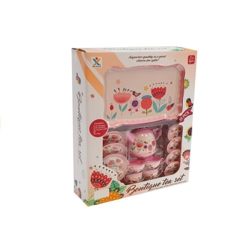 Zestaw do Herbaty Filiżanki Imbryk Spodki 14 elementów