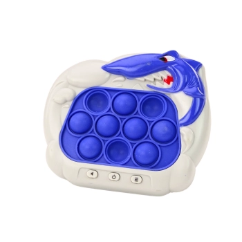 Gra Sensoryczna Konsola Pop-It Rekin Światła Dźwięki Niebieska