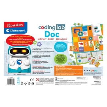 Zestaw Edukacyjny Robot Doc Nauka Robotyka Edukacyjna Język Polski Clementoni 50730