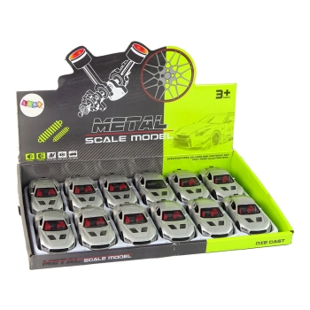 Pojazd Resorak 1:36 Napęd Frykcyjny Światła Dźwięki Srebrny