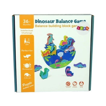 Drewniana Gra Dinosaur Balance Game Dinozaury Zręcznościowa