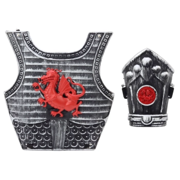 Strój Kostium Samuraja Rycerza Zestaw Zbroja Miecz Nadgarstnik