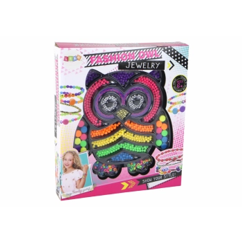 Zestaw Do Robienia Biżuterii DIY Koraliki 3000 El. Sówka