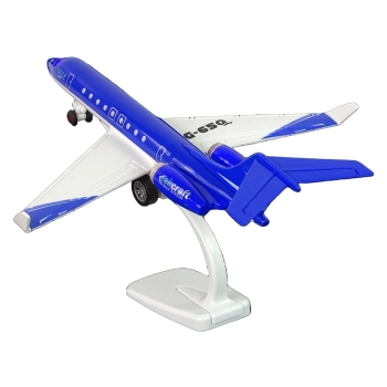 Samolot Pasażerski G-650 Napęd Dźwięk Światła Metalowy Niebieski