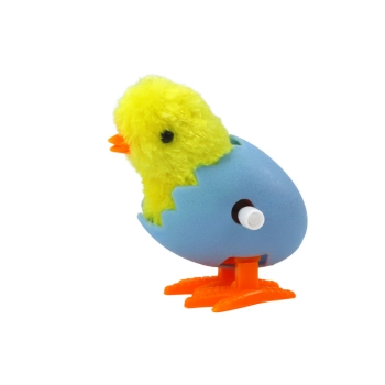 Skaczący Kurczak W Skorupce Jajka Nakręcany Pluszowy Żółty