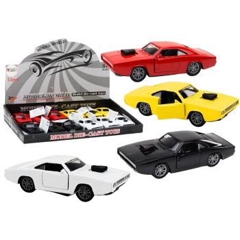 Autko Z Napędem 1:32 Światła Dźwięki Metalowe Biały Czerwony Czarny Żółty