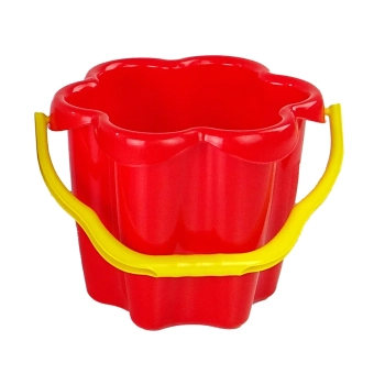 Wiaderko "Kwiatek" do piasku Czerwone