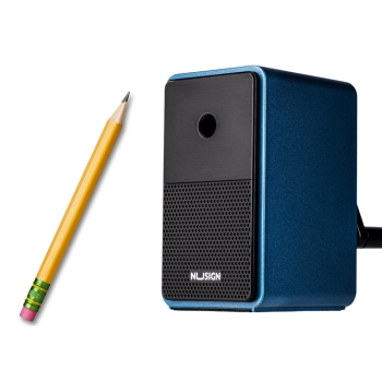 Strugaczka Na Korbkę Z Pojemnikiem Regulacja Ostrza Niebieska