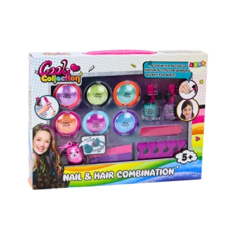 Zestaw Piękności Do Makijażu Stylizacji Paznokci Cienie Lakiery