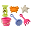 Zestaw Zabawek Do Piasku Wiaderko Młynek Sitko foremki Pastelowy