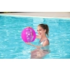 Piłka Plażowa Z Brokatem Rózowa 41cm Bestway 31050