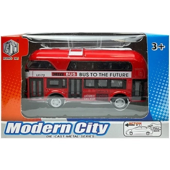 Piętrowy Autobus Napęd Naciągowy 4 Kolorów