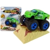 Auto Resorak Z Naciągiem Monster Truck Big Foot Gumowe Opony Rampa