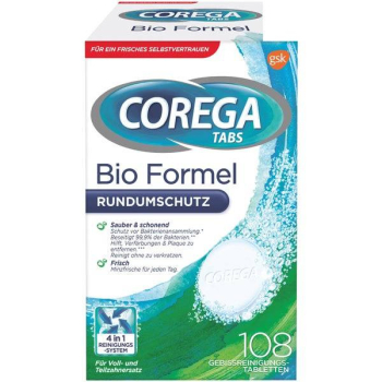 Corega Tabs Tabletki do Czyszczenia Protez Zębowych 108 szt.