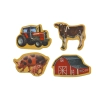 Zestaw Magnesy Drewniane Zwierzęta Domowe Maszyny Rolnicze 20 Sztuk