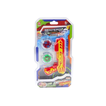 Zestaw Pistolet Wyrzutnia 2 Metalowe Krążki Czerwony Światła