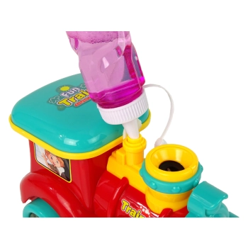 Lokomotywa na Bańki Mydlane Jeździ Światło Dźwięki Czerwona