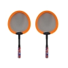 Zestaw 2 Rakietek Do Badmintona Paletki 2 Lotki Badminton Pomarańczowy