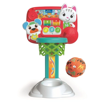 Interaktywna Koszykówka Kotek Miś Dźwięk Piłka Język Polski Clementoni 50384